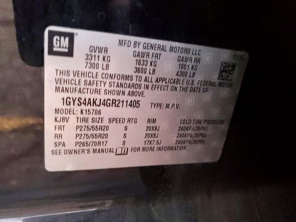 2016 CADILLAC ESCALADE Standard
