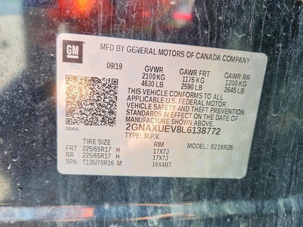 2020 CHEVROLET EQUINOX LT (1LT)