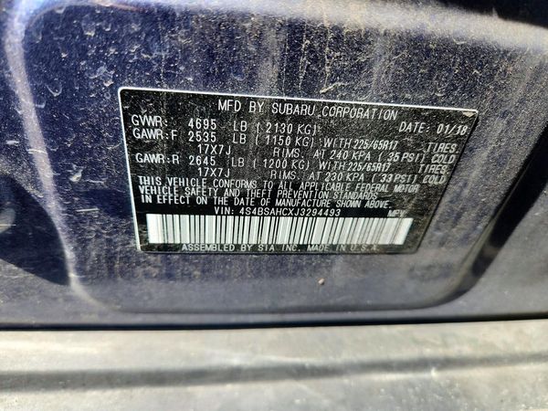 2018 SUBARU OUTBACK