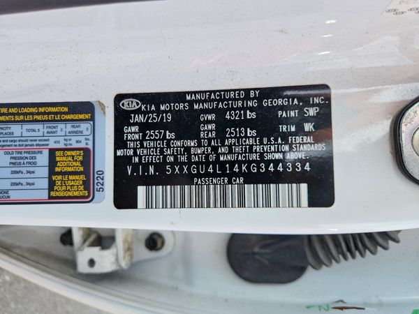 2019 KIA OPTIMA