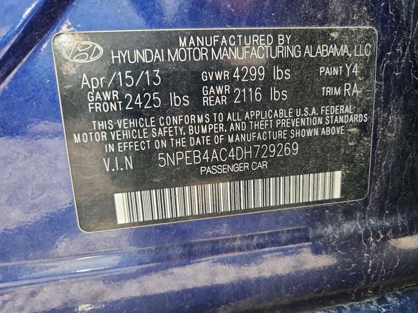2013 HYUNDAI SONATA GLS/ GLS Popular