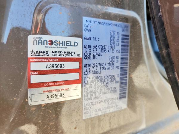 2023 NISSAN FRONTIER