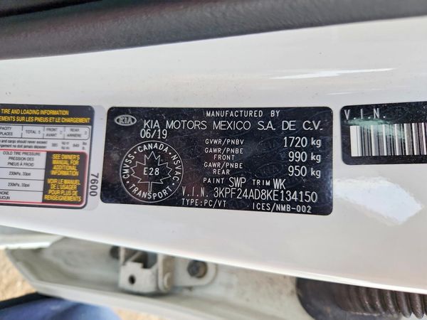 2019 KIA FORTE FE/LX/LXS