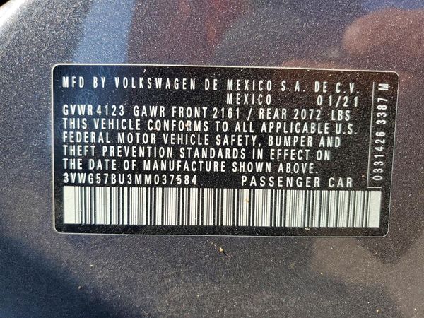 2021 VOLKSWAGEN JETTA SEL Premium