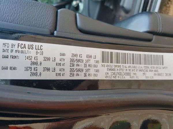 2018 JEEP GRAND CHEROKEE LAREDO 4X4