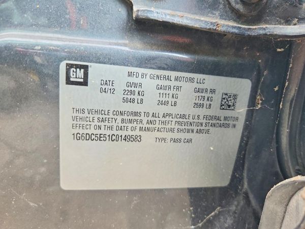 2012 CADILLAC CTS Base