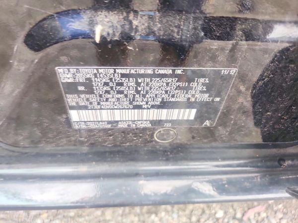 2012 TOYOTA RAV4 High