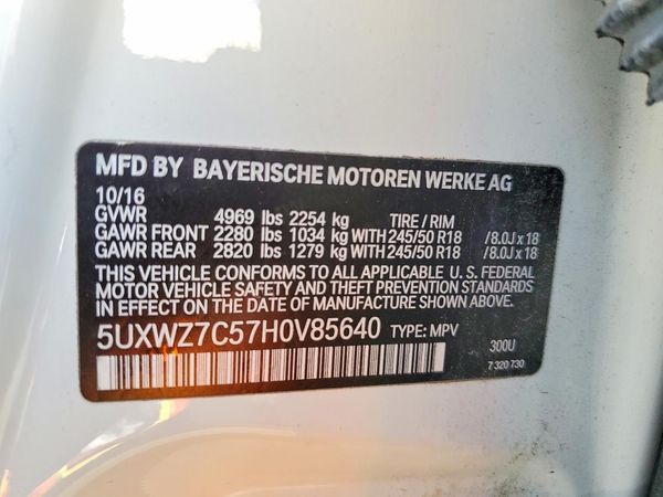 2017 BMW X3 sDrive28i
