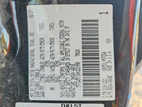 2017 TOYOTA TUNDRA Platinum/1794