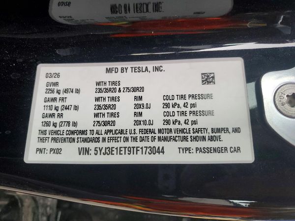 2026 TESLA MODEL 3