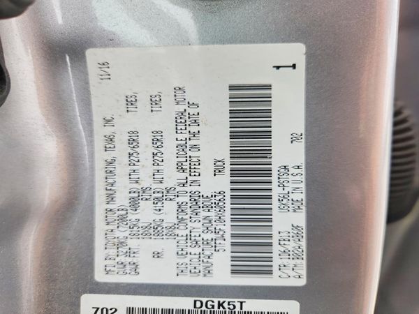 2017 TOYOTA TUNDRA SR5/TRD Pro
