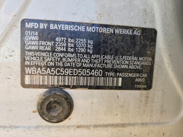 2014 BMW 5 SERIES — VINS