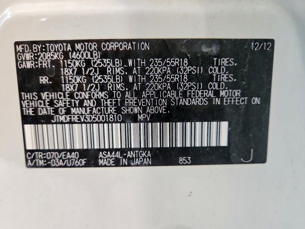 2013 TOYOTA RAV4 High
