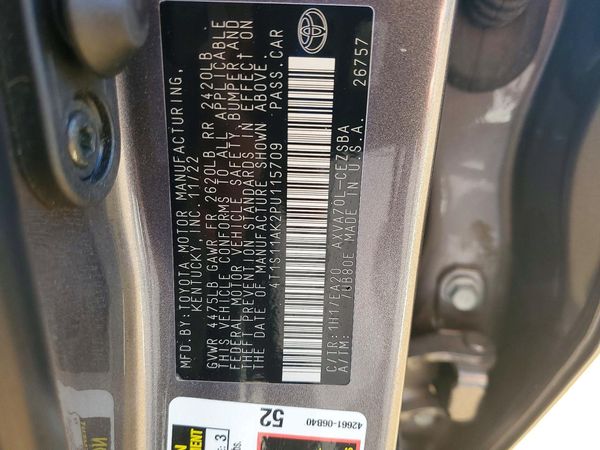 2023 TOYOTA CAMRY SE