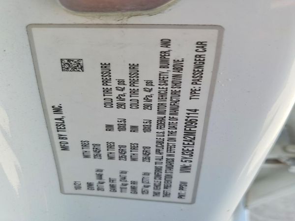2021 TESLA MODEL 3