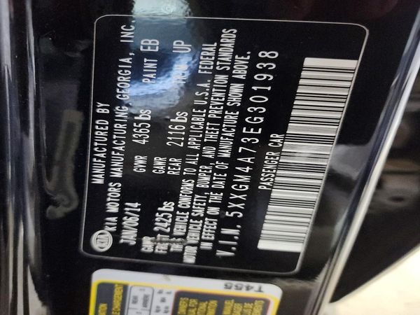 2014 KIA OPTIMA 2.4 LX STD/Conv