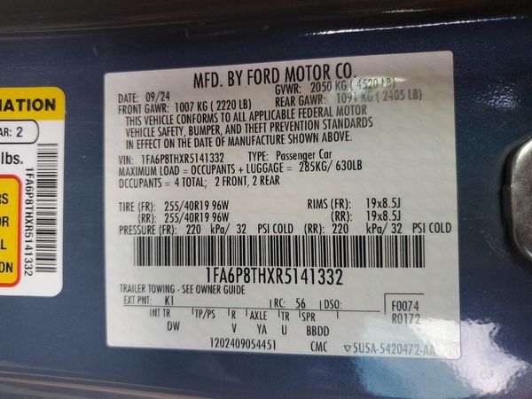 2024 FORD MUSTANG