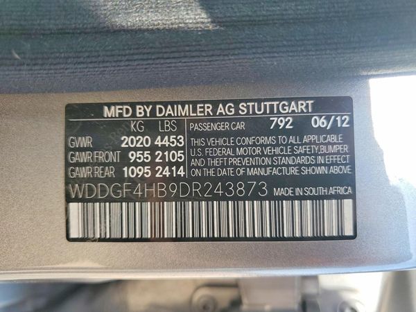 2013 MERCEDES-BENZ C C250