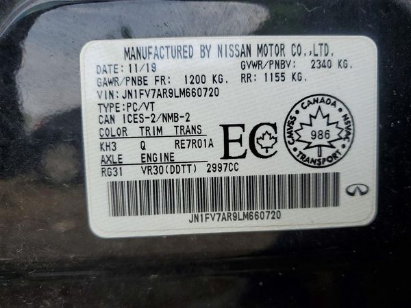 2020 INFINITI Q50