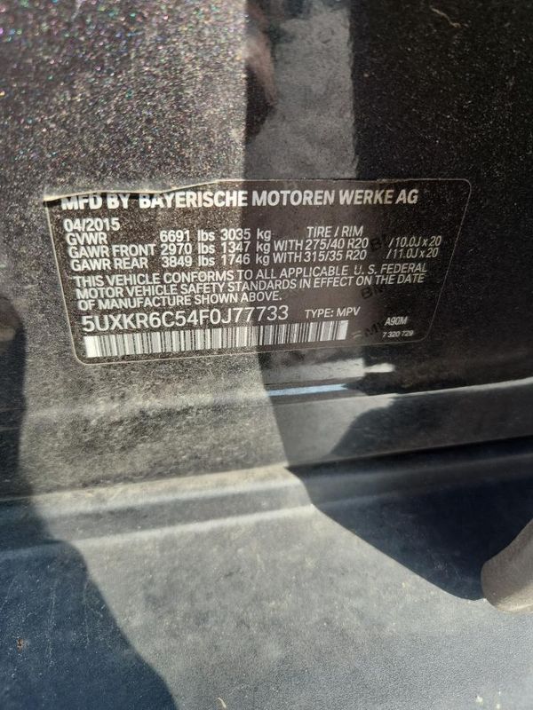2015 BMW X5 XDRIVE50I