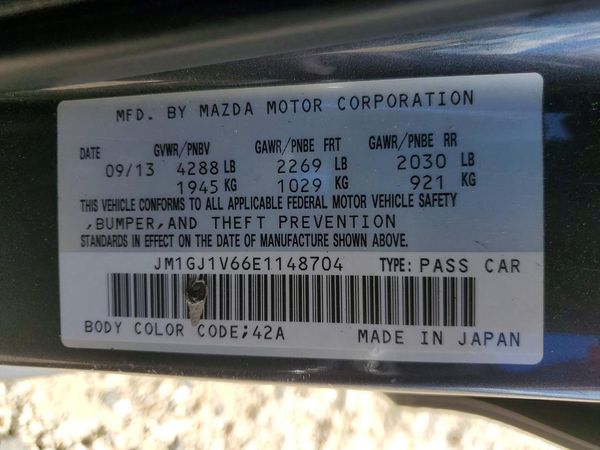 2014 MAZDA 6 Touring/Sky-D/GS