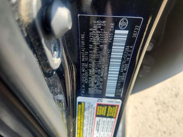 2020 TOYOTA CAMRY