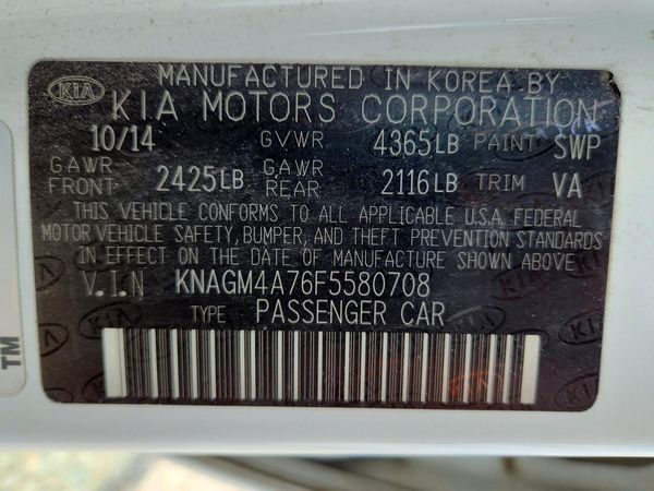 2015 KIA OPTIMA