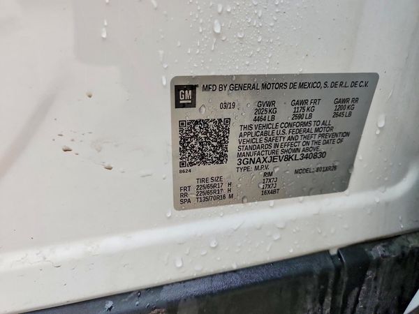 2019 CHEVROLET EQUINOX LT (2FL)
