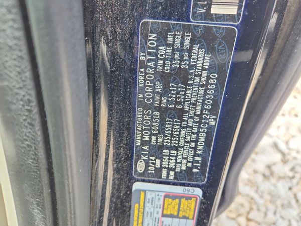 2015 KIA SEDONA GL - Middle-low