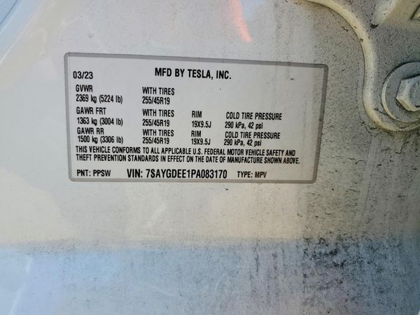 2023 TESLA MODEL Y