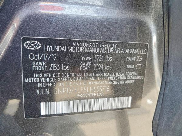 2020 HYUNDAI ELANTRA