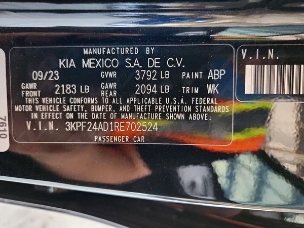 2024 KIA FORTE LX, LXS