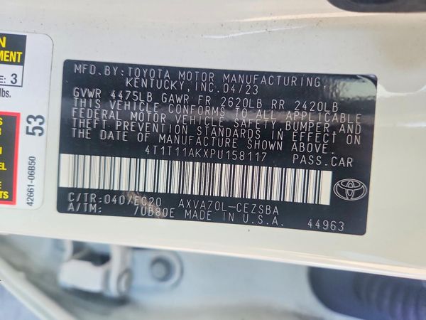 2023 TOYOTA CAMRY SE