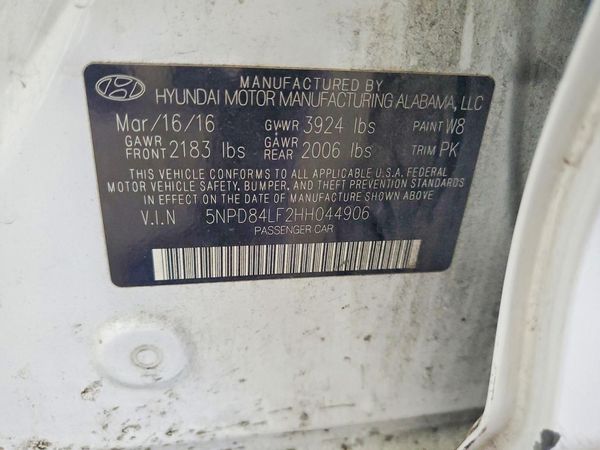 2017 HYUNDAI ELANTRA