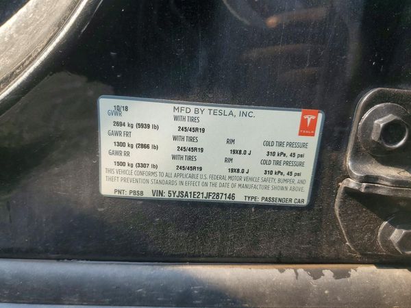 2018 TESLA MODEL S