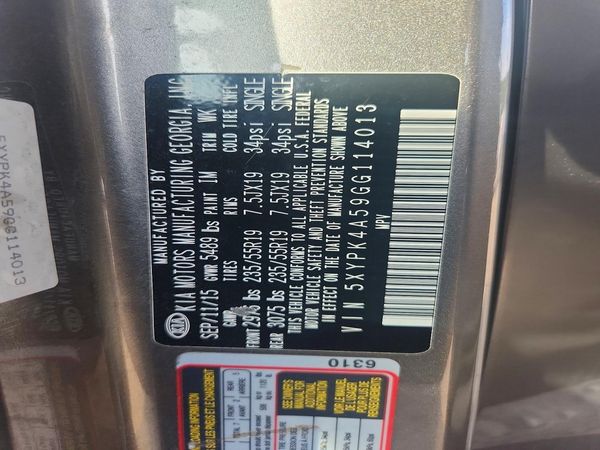 2016 KIA SORENTO SX / SX Limited