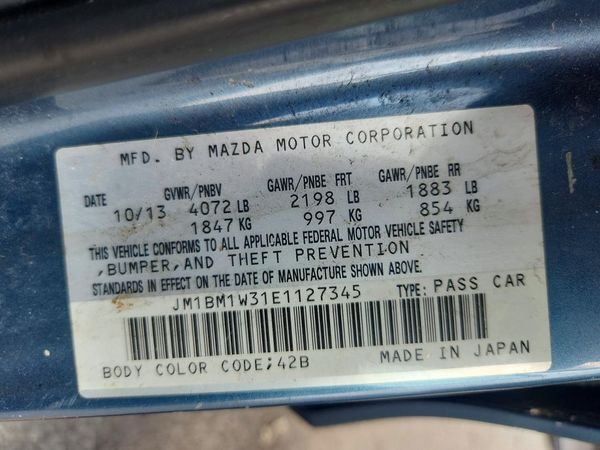 2014 MAZDA 3 Grand Touring/GT