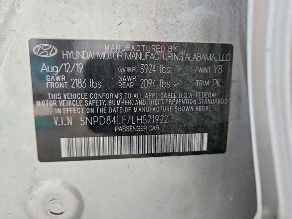 2020 HYUNDAI ELANTRA