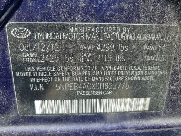 2013 HYUNDAI SONATA GLS/ GLS Popular