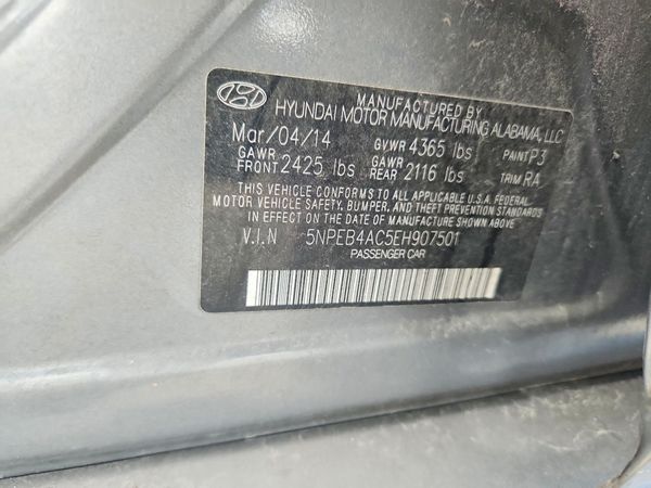2014 HYUNDAI SONATA GLS/ GLS Popular
