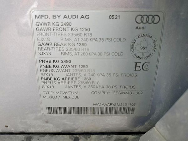 2021 AUDI Q5 quattro Premium