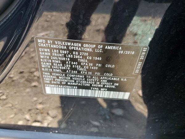 2018 VOLKSWAGEN ATLAS