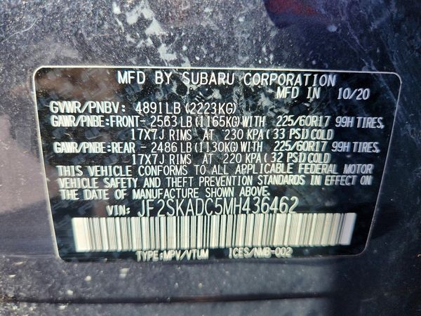 2021 SUBARU FORESTER