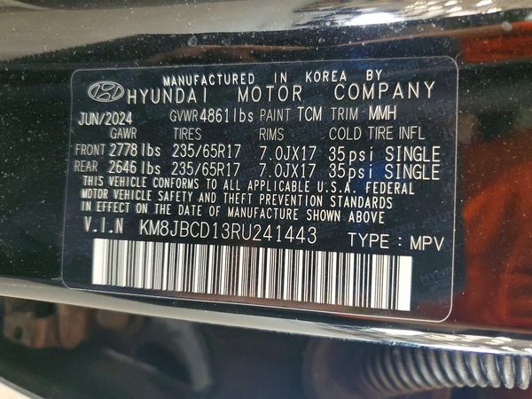 2024 HYUNDAI TUCSON Blue