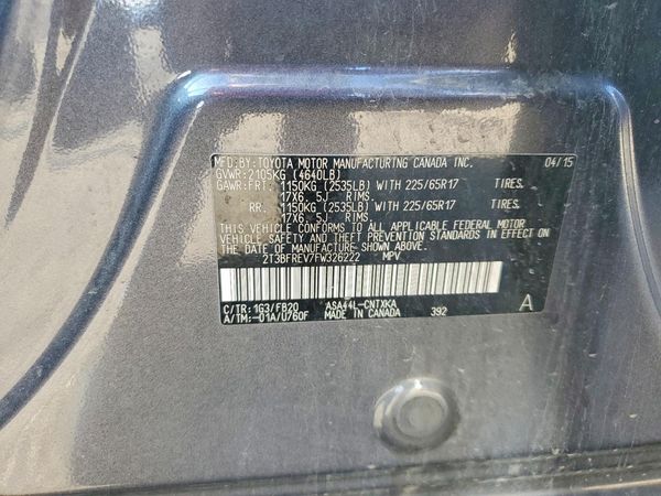 2015 TOYOTA RAV4 LE (X Grade)