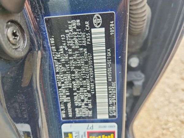 2013 TOYOTA CAMRY