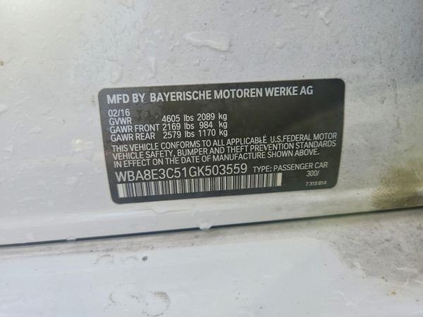 2016 BMW 328 xDrive SA