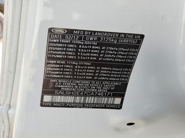 2012 LAND ROVER RANGEROVER Super Charged