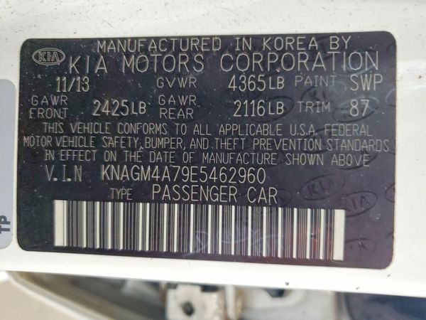 2014 KIA OPTIMA 2.4 LX STD/Conv