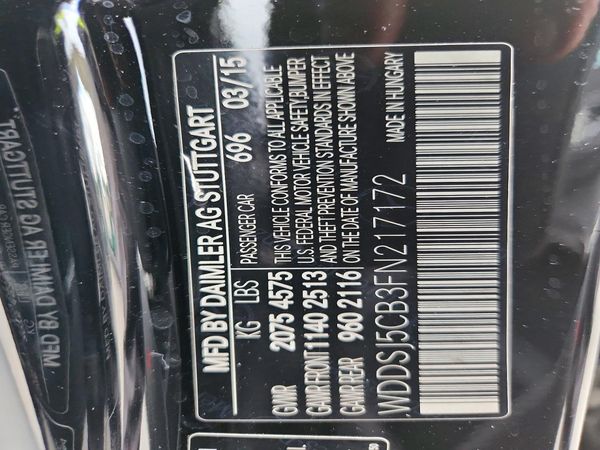 2015 MERCEDES-BENZ CLA CLA 45 AMG